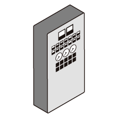 Input for the status of control panels